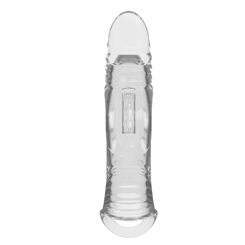 Удлиняющая насадка на пенис Pretty Love Penis Sleeve, прозрачная, 22 х 5,5 см