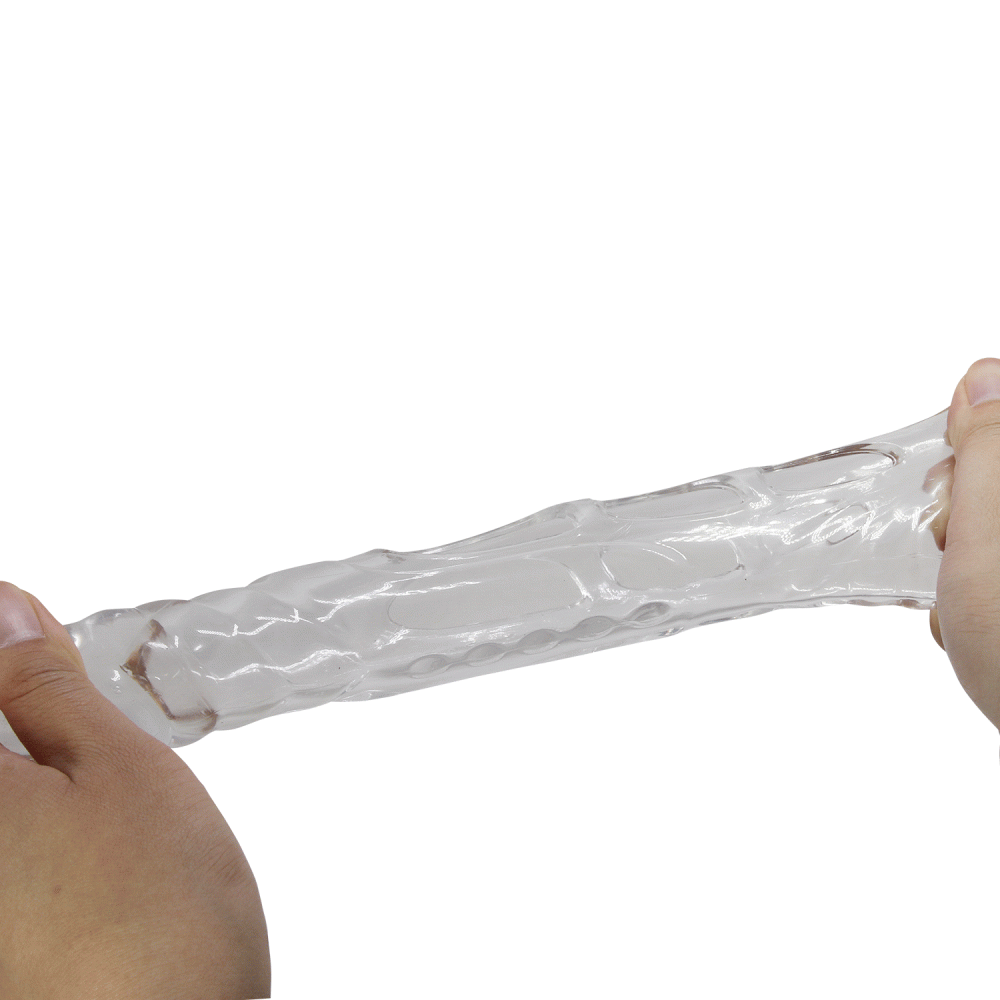 Удлиняющая насадка на пенис Pretty Love Penis Sleeve, прозрачная, 22 х 5,5 см