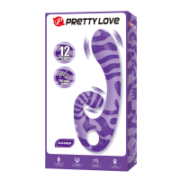 Вибратор-кролик Pretty Love Sumner Sexual Fantasy, фиолетовый, 19 см х 3.7 см