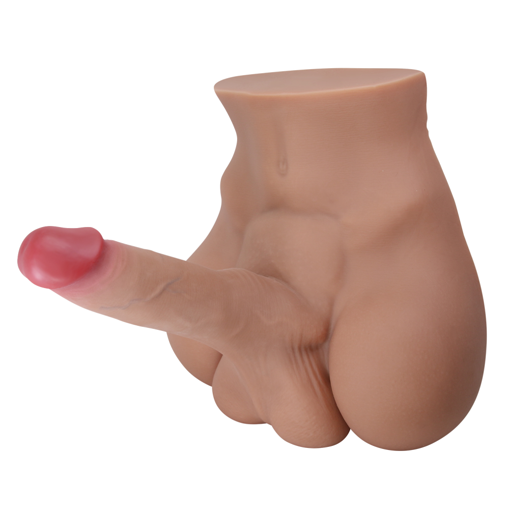 Мастурбатор реалистичный CRAZY BULL Rhynе пенис и анус, бежевый, 24,6 × 23,7 см