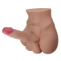 Мастурбатор реалистичный CRAZY BULL Rhynе пенис и анус, бежевый, 24,6 × 23,7 см