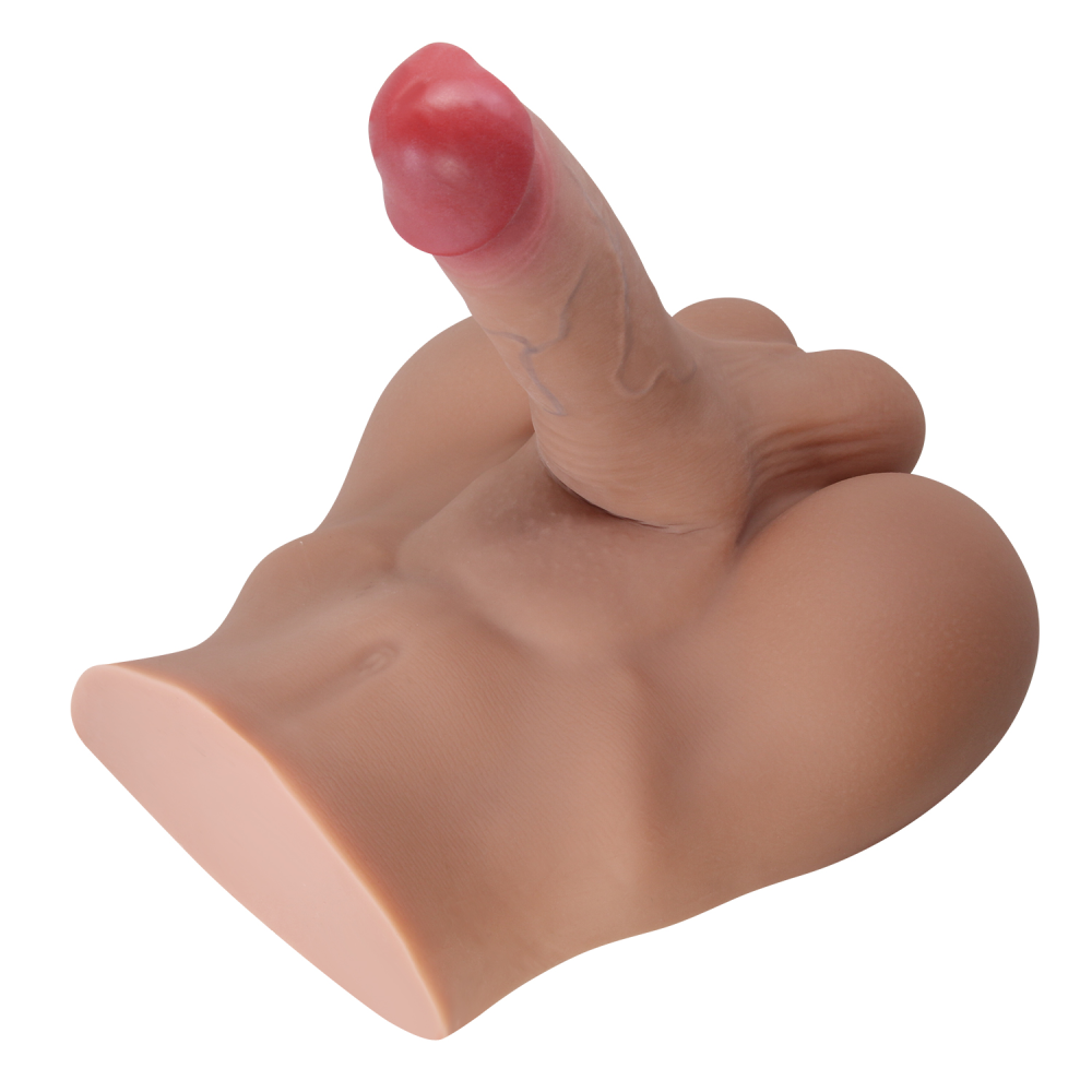 Мастурбатор реалистичный CRAZY BULL Rhynе пенис и анус, бежевый, 24,6 × 23,7 см