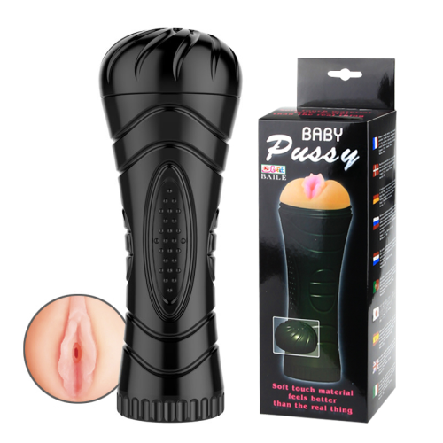 Мастурбатор-вагина реалистичная BAILE Baby Pussy в колбе, 24 × 9 см
