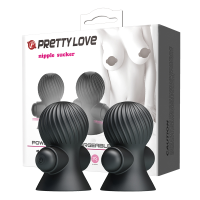 Вибростимулятор для сосков PRETTY LOVE Nipple Sucker, чёрные