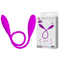 Двусторонний вибратор PRETTY LOVE Snaky Vibe, фиолетовый