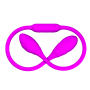 Гибкий вибростимулятор для пар PRETTY LOVE Dream Lover's Whip, фиолетовый, 65.5 х 3.2 см