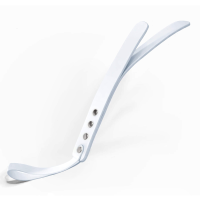 Паддл двухслойный Feral Feelings Leather Mini Paddle White, натуральная кожа