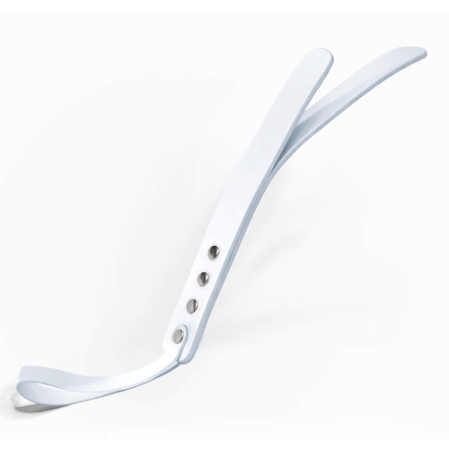 Паддл двухслойный Feral Feelings Leather Mini Paddle White, натуральная кожа