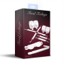 Набор Feral Feelings BDSM Kit 5 White, наручники, поножи, крестовина, маска, паддл
