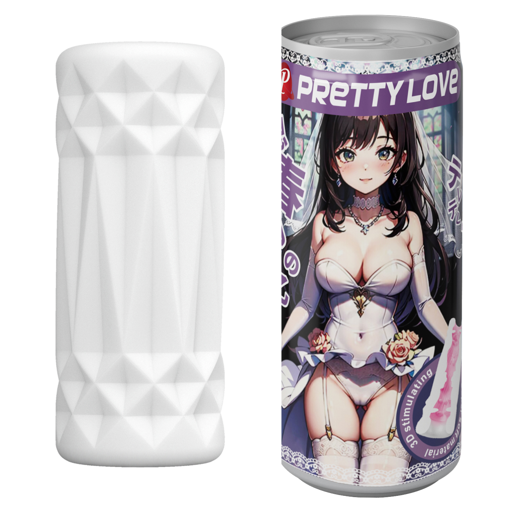 Мастурбатор PRETTY LOVE Pop-Top в виде банки, фиолетовый, 9 х 3.5 см