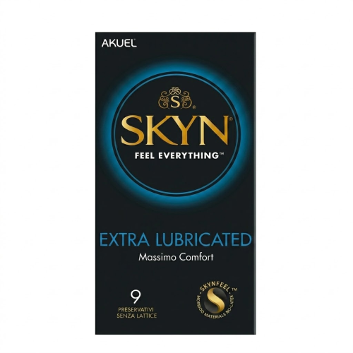 Презервативы безлатексные (полиизопрен) Skyn Extra Lubricated, с дополнительной смазкой, 9 шт