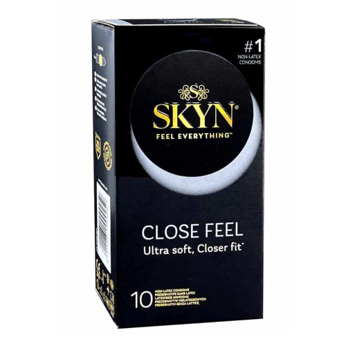 Презервативы с рельефом Skyn Close Feel, безлатексные (полиизопрен), 10 шт