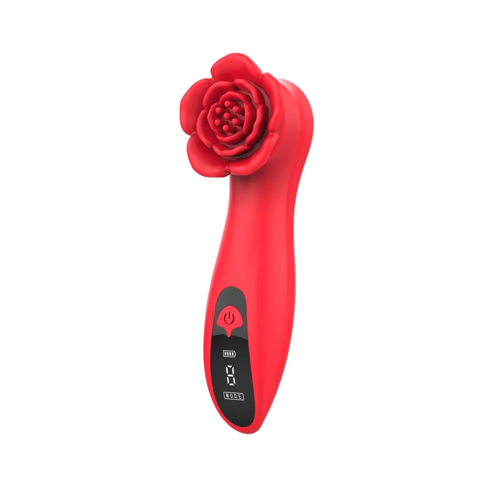Роскошный вибратор для клитора Loviss Tona Rose Vibrator, в виде розы, 9 режимов