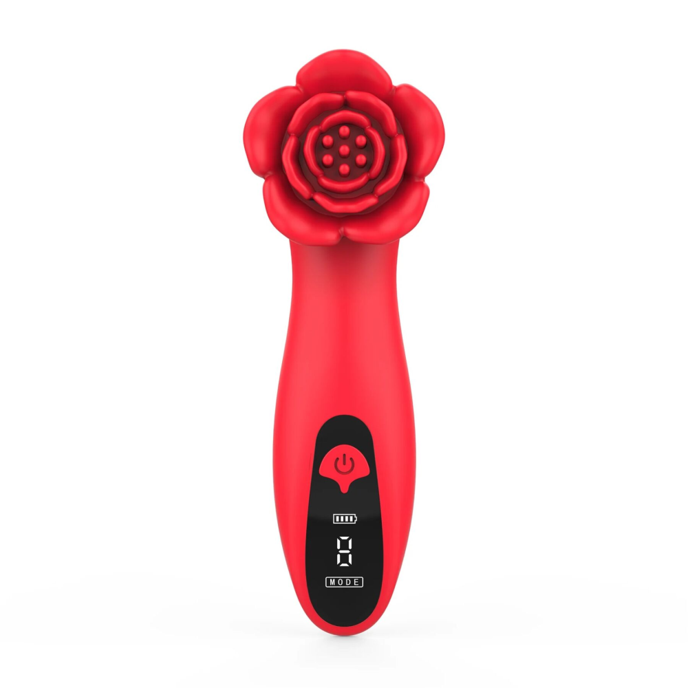 Роскошный вибратор для клитора Loviss Tona Rose Vibrator, в виде розы, 9 режимов