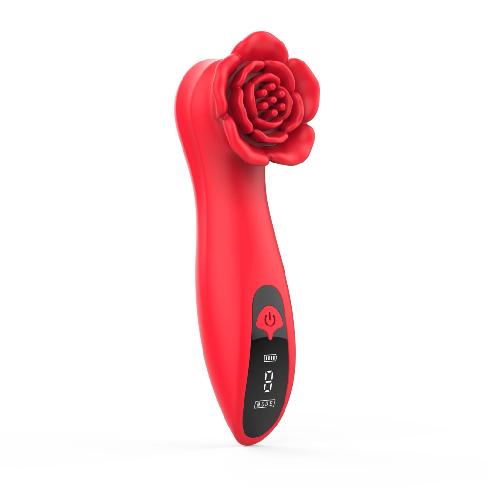 Роскошный вибратор для клитора Loviss Tona Rose Vibrator, в виде розы, 9 режимов