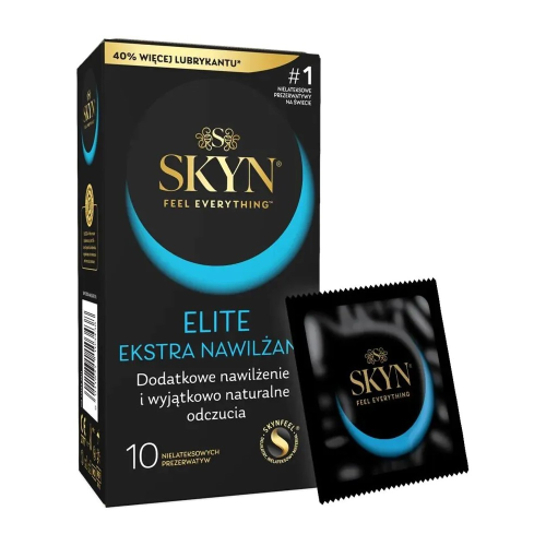 Презервативы безлатексные (полиизопрен) Skyn Elite Extra Lube, с дополнительной смазкой, 10 шт