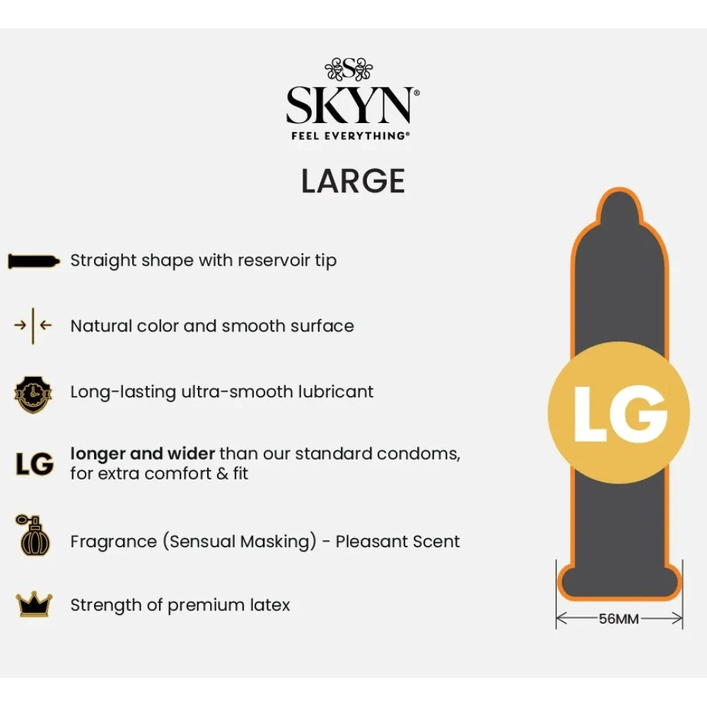 Презервативы SKYN Large безлатексные (полиизопрен), 8 шт