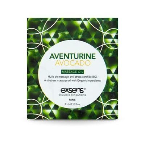 Пробник массажного масла EXSENS Anti-Stress Aventurine Avocado 3мл (срок 06.2026)