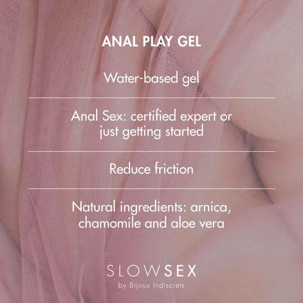 Анальный гель-смазка Bijoux Indiscrets Slow Sex Anal play gel (помяты упаковка и тюбик!!!)