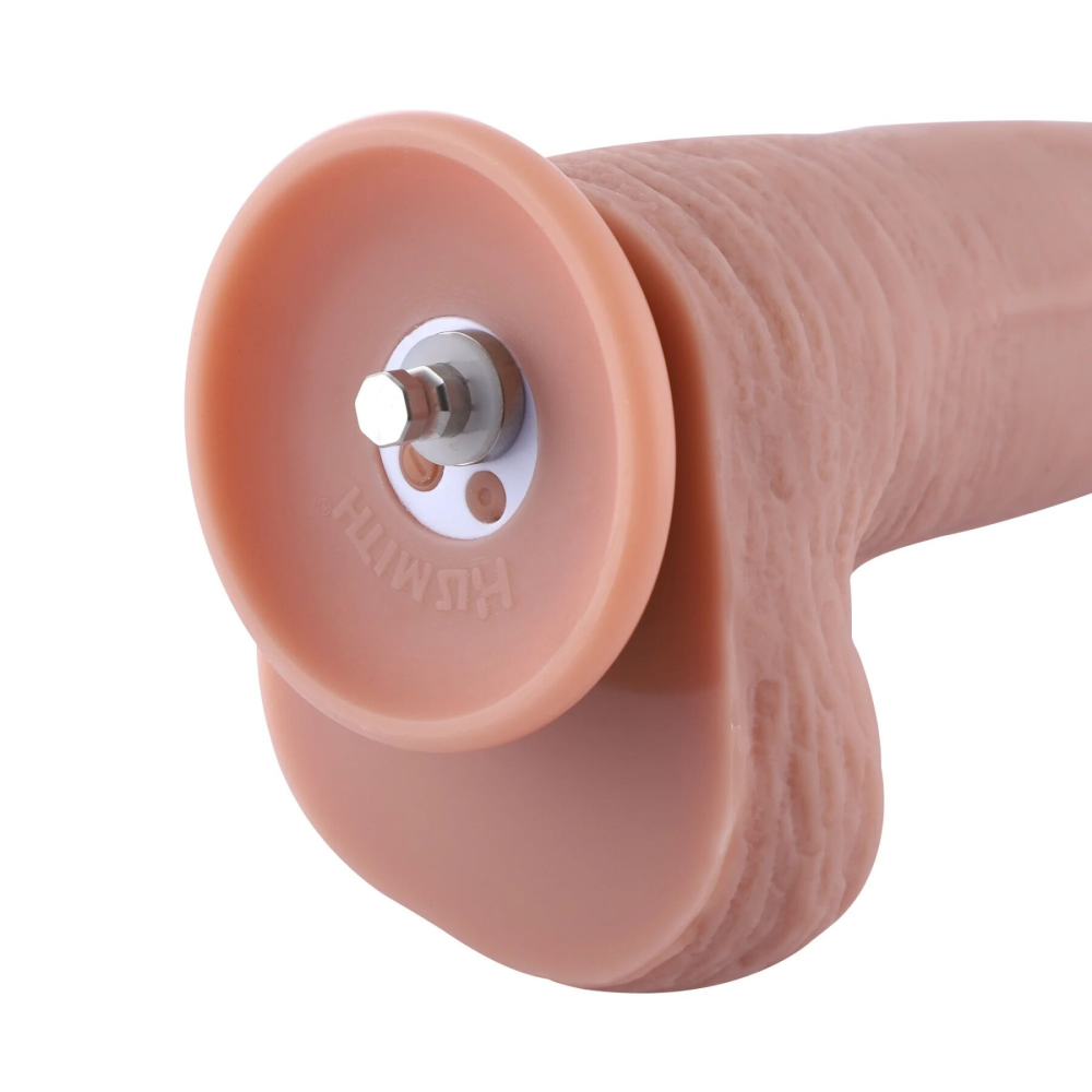Фаллоимитатор 11.8″ с вибрацией для секс-машин Hismith Silicone Dildo with Vibe, KlicLok, пульт ДУ