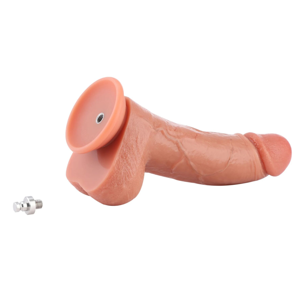 Фаллоимитатор для секс-машин Hismith 8.25" Dual-density dildo with veins, система KlicLok