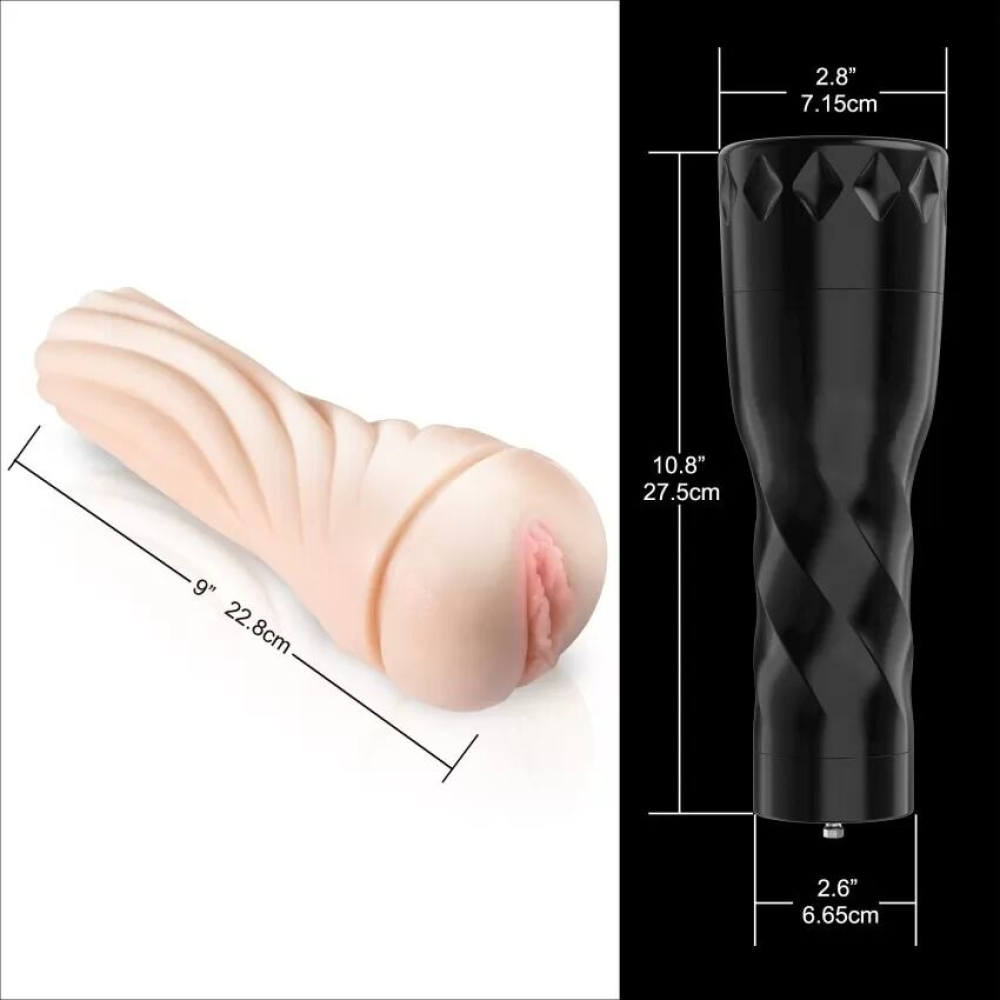Мастурбатор с вибрацией Hismith Male Masturbation Cup,совместим с секс-машинами бренда