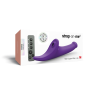 Вибронасадка для страпона с вакуумной стимуляцией Strap-On-Me Multi Orgasm Dildo M Purple