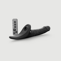 Вибронасадка для страпона с вакуумной стимуляцией Strap-On-Me Multi Orgasm Realistic Dildo M Black