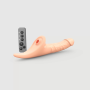 Вибронасадка для страпона с вакуумной стимуляцией Strap-On-Me Multi Orgasm Realistic Dildo M Vanilla