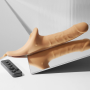 Вибронасадка для страпона с вакуумной стимуляцией Strap-On-Me Multi Orgasm Realistic Dildo M Vanilla