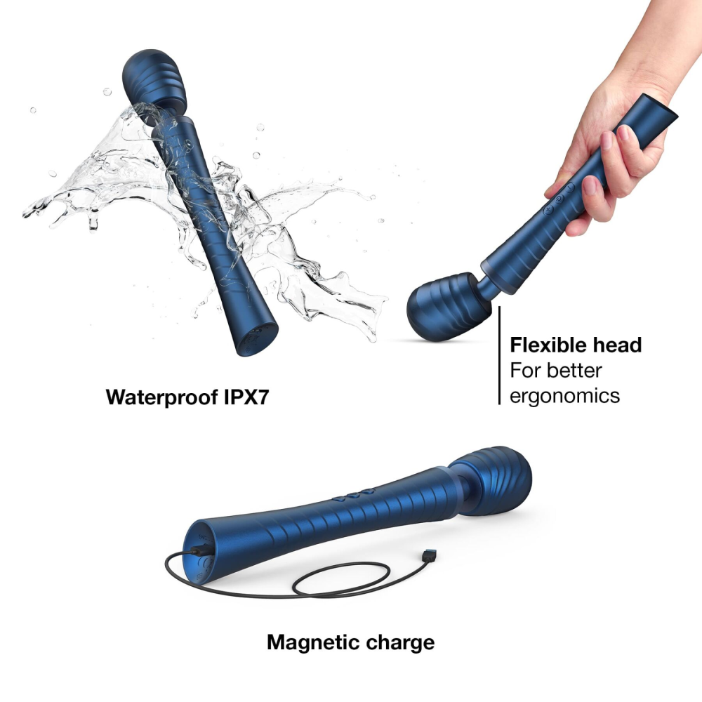 Вибромассажер Manwan MAN.WAND EDGY Stellar Blue