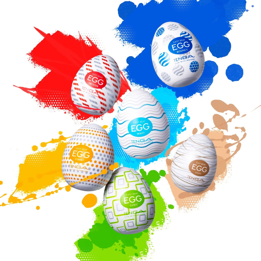 Набор мастурбаторов-яиц Tenga Egg Standard 3 Pack 1 (Wavy, Starry, Cubic)