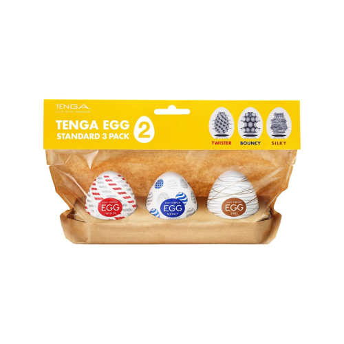Набор мастурбаторов-яиц Tenga Egg Standard 3 Pack 2 (Twister, Bouncy, Silky) Набор мастурбаторов-яиц Tenga Egg Standard 3 Pack 2 (Twister, Bouncy, Silky)