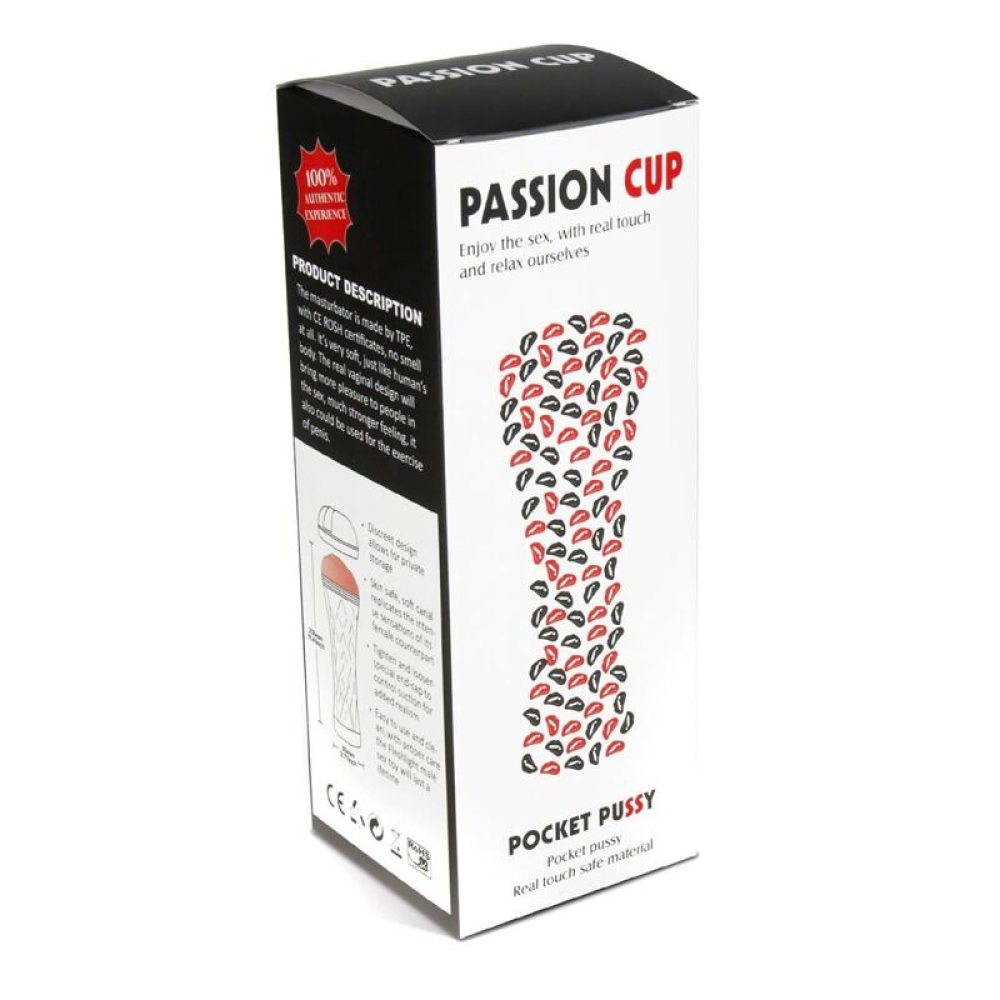 Мастурбатор с вибрацией Passion Cup - Vagina