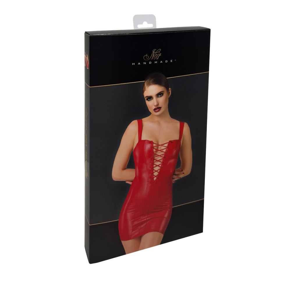 Платье Noir Handmade F364 Bombshell Lace-Up Mini Dress Red M