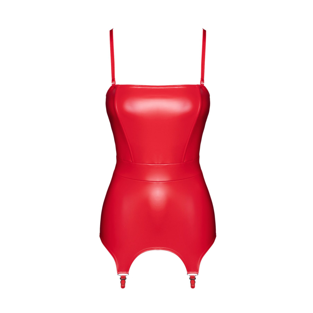 Корсет с подвязками для чулок Noir Handmade F368 Bombshell Fierce Corset-belt Red XS
