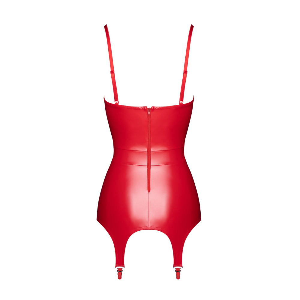 Корсет с подвязками для чулок Noir Handmade F368 Bombshell Fierce Corset-belt Red XS