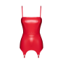 Корсет с подвязками для чулок Noir Handmade F368 Bombshell Fierce Corset-belt Red XL
