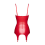 Корсет с подвязками для чулок Noir Handmade F368 Bombshell Fierce Corset-belt Red XL
