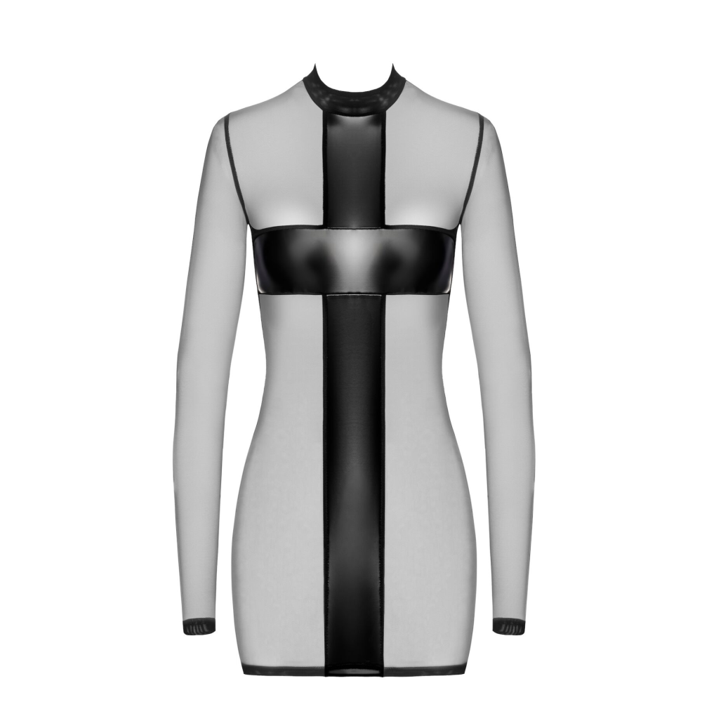 Платье Noir Handmade F369 Crossfire Mesh & Wetlook Mini dress S