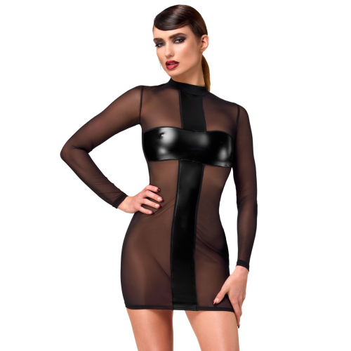 Платье Noir Handmade F369 Crossfire Mesh & Wetlook Mini dress M