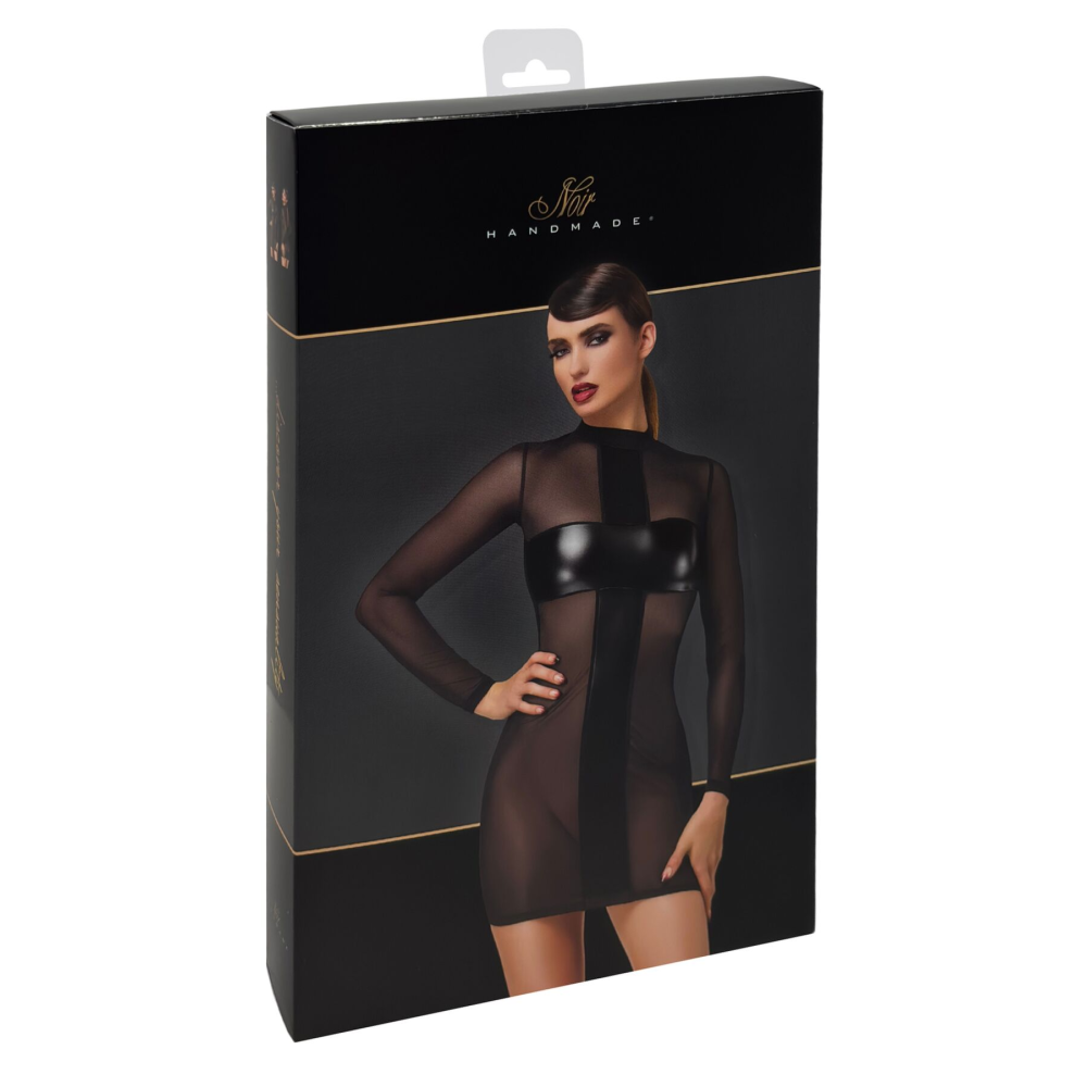 Платье Noir Handmade F369 Crossfire Mesh & Wetlook Mini dress M