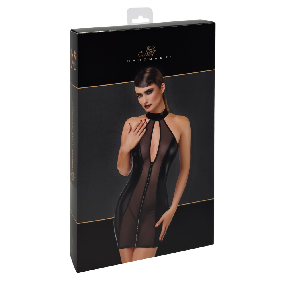 Платье Noir Handmade F370 Luxuria Crystal Sheer Mini Dress L