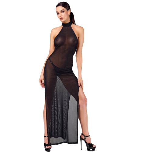 Платье Noir Handmade F372 Onyx Twin-slit Long dress S