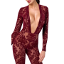 Бодистокинг Noir Handmade F382 Kink Royal Catsuit L