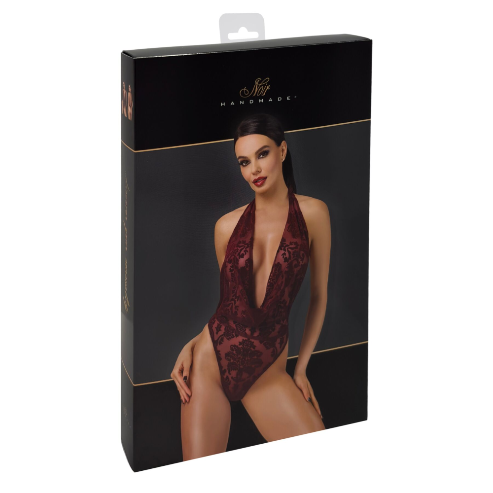 Боди Noir Handmade F386 Kink Royal cascade bodysuit S