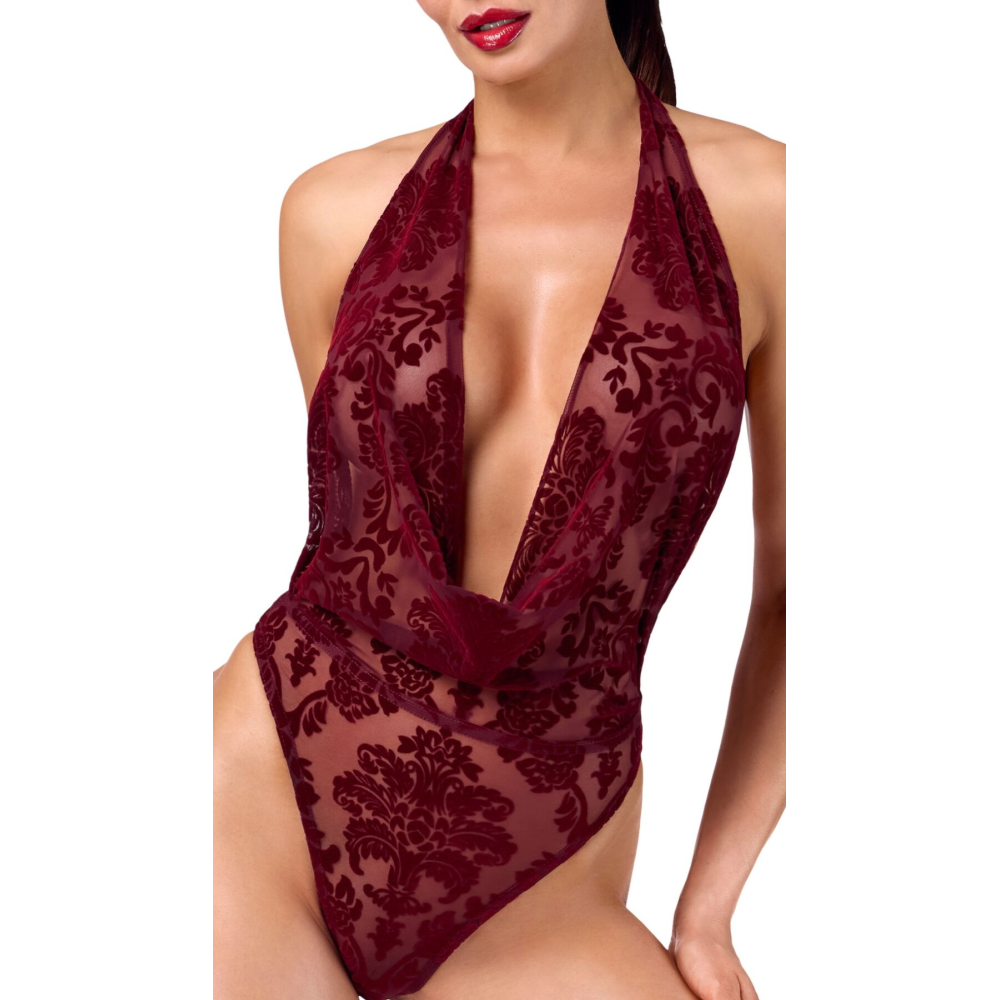 Боди Noir Handmade F386 Kink Royal cascade bodysuit XL