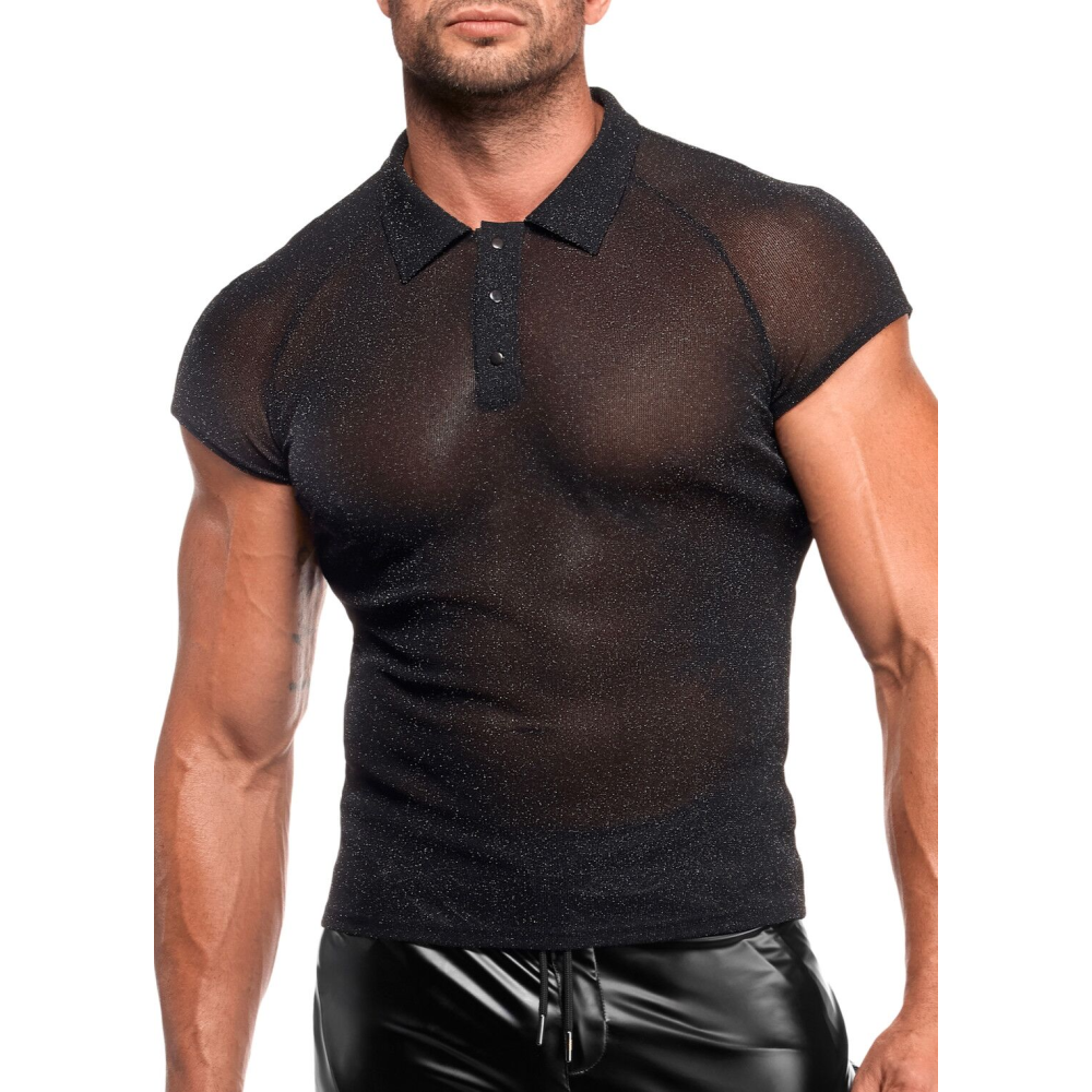 Мужское поло Noir Handmade H082 Onyx veil polo S