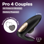 Вакуумный вибратор для пар Satisfyer Pro 4 Couples Battery Series, подходит для секса в паре