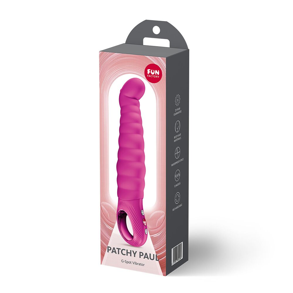 Вибратор точки G Fun Factory PATCHY PAUL Magenta, гибкий, 12 режимов